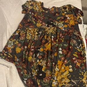 Autumn Floral Women's Tunic Top